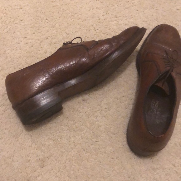 Men’s brown leather Oxford lace ups - Picture 2 of 5